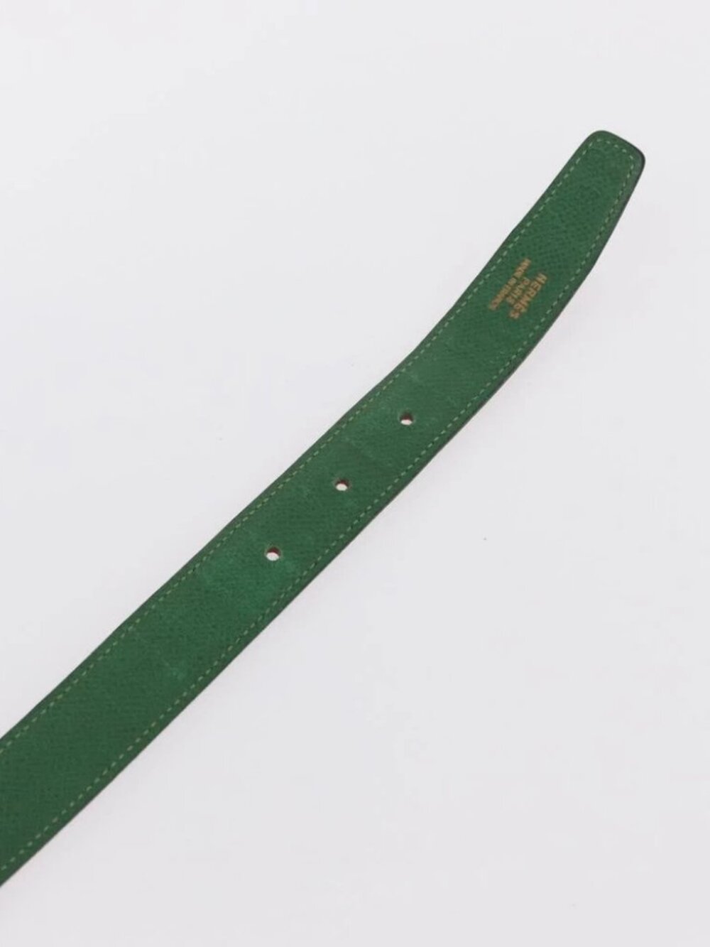 HERMES Constance Belt Leather 28.7" Red Auth - Picture 8 of 11